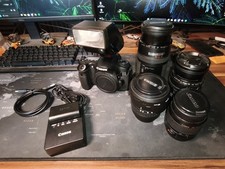 Canon EOS 60D DSLR Kamera Inkl Zubehör, Akku Ladegerät 4 Objektive Sehr Gut