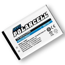 PolarCell Akku für Samsung Monte Slider GT-E2550 Shark 3 GT-S3550 Batterie Accu