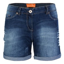 Damen Jeans Shorts Destroyed