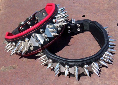 Echtleder hundehalsband - echtleder,