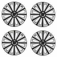 4 x Radkappen Radzierblenden 15 Zoll schwarz silber von Versaco Typ Trend RC