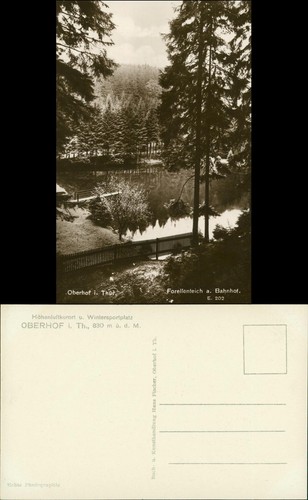 Ansichtskarte oberhof - ansichtskarte,