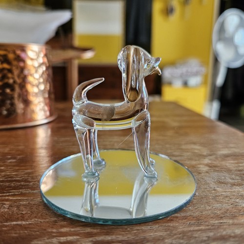 Glasfigur hund setzkasten - hund,,
