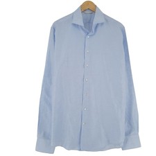 Suitsupply Herrenhemd Slim Fit Oc4 Größe 43 Baumwolle Leinen Formal Büro