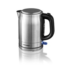 Wasserkocher Edelstahl 1L 2200W schnurlos Cloer 4519 matt 360° Sockel