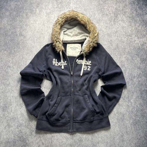 Abercrombie fitch fur zip - abercrombie,