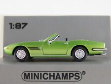 Minichamps 870 123034 Maserati Ghibli Spyder (1969) in grünmet. 1:87/H0 NEU/OVP