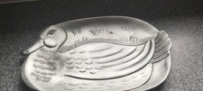 Servierplatte oder Wandbild, Zinn, Ente