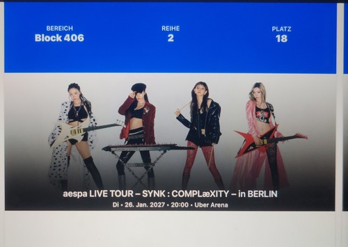 Aespa konzert tickets berlin - tickets,