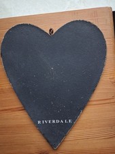 Riverdale Tafel Herz Kreidetafel Dekotafel Tafelherz Dekoherz Vintage Shabby 