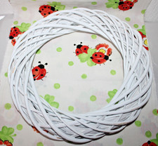 Kranz weiß Rattan Basteln
