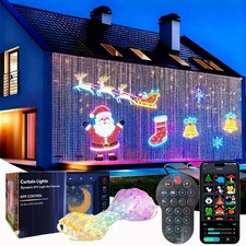 Smart LED Vorhang Lichterkette App Steuerung Musik Sync Zum Selbermachen Wasserdicht Party Dekor
