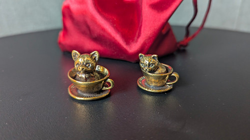 Messing katze hund - messing,