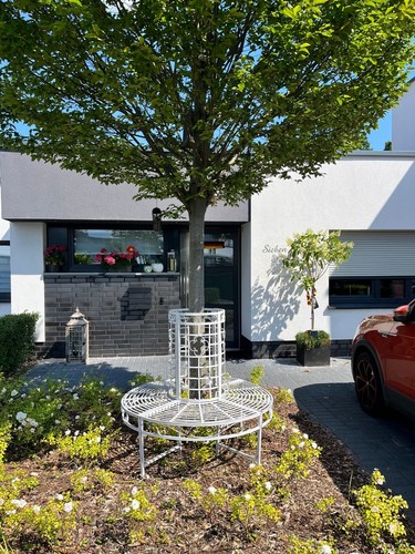Baumbank rund weiss larissa - rund,