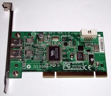 PCI Firewire Adapter MSI MS-6971, 2x extern, VIA VT6306, gebraucht