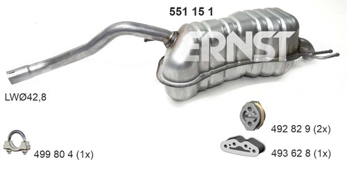 Ernst endschalldämpfer für - ernst,