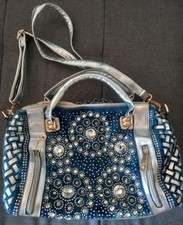 Glamorous y2k denim satchel - denim,