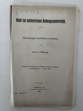 Döhring - Ovid im lateinischen Anfangsunterricht. Königsberg, Hartung 1909