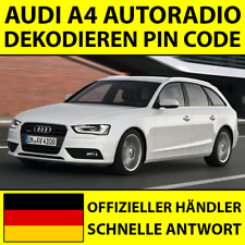 ✅AUDI A4 RADIO DEKODIEREN PIN CODE NAVI PLUS RNS-E CHORUS CONCERT SYMPHONY✅