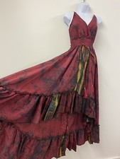 SEIDE Kleid Rot Vintage Boho