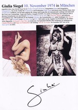 Autogramm - Giulia Siegel -