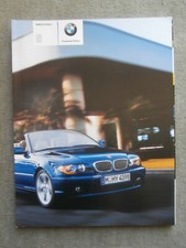 BMW 318Ci 320Ci 325Ci 330Ci E46 Cabrio +Individual 3/2003 Facelift Katalog+Preis