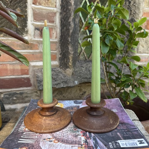 Kerzenständer aus holz - aus, paar