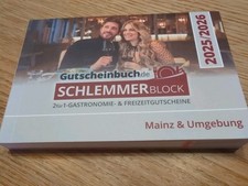 Gutscheinbuch Schlemmerblock 2025/2026 Mainz & Umgeb. Inklusive Mobile Code 30€