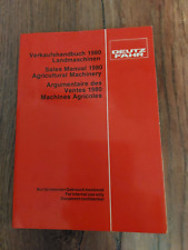 Orig. Verkaufshandbiuch Deutz Fahr Landmaschinen 1980 Ladewagen Feldhäcksler usw