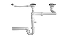 Siphon spüle doppelbecken - siphon,