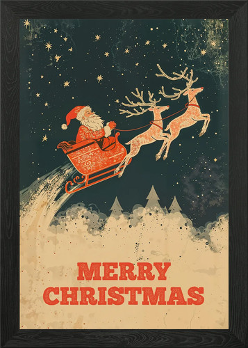 Vintage weihnachtsmann - vintage,