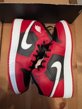 Nike Air Jordan 1 Mid GS black white gym red 38