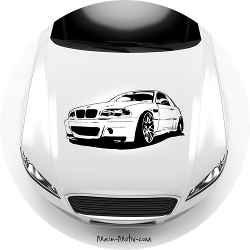 Autoaufkleber bmw csl - m3, e46