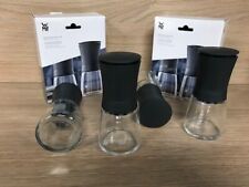 2x WMF Gewürzmühlen Pfeffermühle Salzmühle Set Keramikmahlwerk Glas