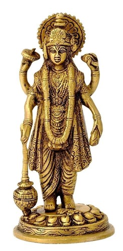 Messing lord vishnu holding - lord,
