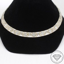 Wert 11900 € Bicolor Collier (79,6 Gramm) 585 14 Karat Gold xxyy