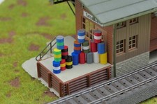 6 Ölfässer in 1:87 (17