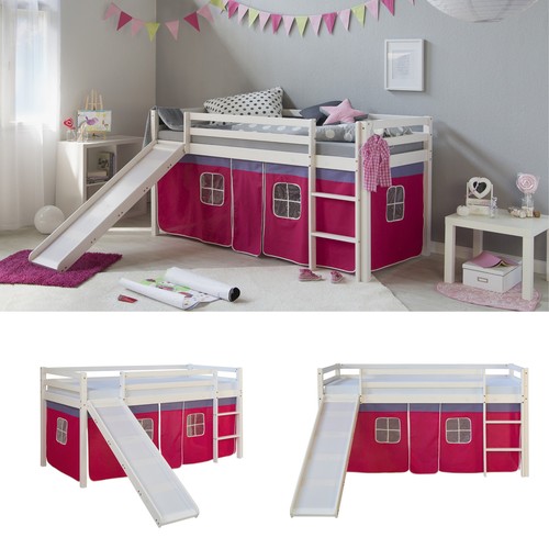 Hochbett 90x200 kinderbett mit - hochbett,