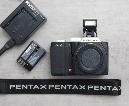 Pentax schwarz silber - pentax, k-01