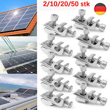 2-50 stk Erdungsklemme Alu Edelstahl PV Solarpanel Erdung Klemme für Aluprofil