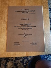 Katalog Meißner Porzellan No