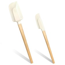 Silikon Spatel mit Holzgriff 2