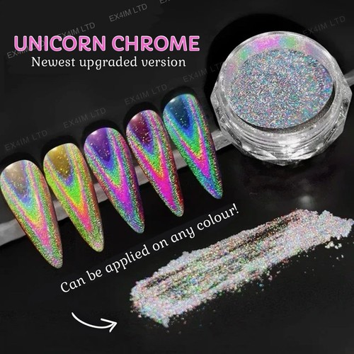 Unicorn nail chrome - nail, powder