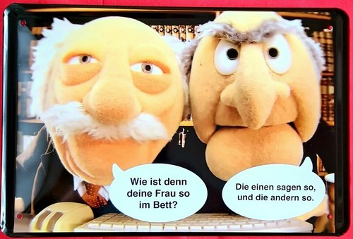 Blechschild 20x30 muppets - blechschild,