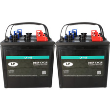 4x Traktionsbatterie Landport LP 105 6V 225Ah Deep Cycle (24V)