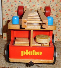 Holzspielzeug Feuerwehr mit Leiter - PLAHO  original DDR