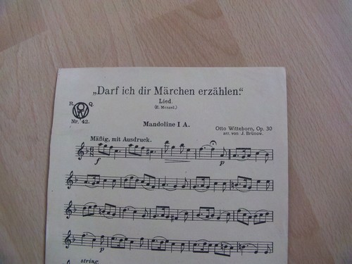 Lied darf ich dir märchen - lied, "darf