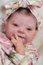 Studio-Puppe Baby Mädchen Reborn Dottie von Adrie Stoete 21 Zoll 3D Haut