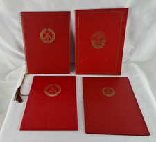 4 DDR Urkundenmappen NVA Mappen für Urkunden