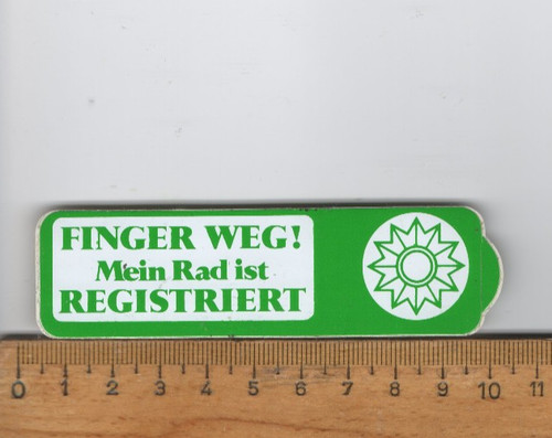 Alter aufkleber polizei - ,